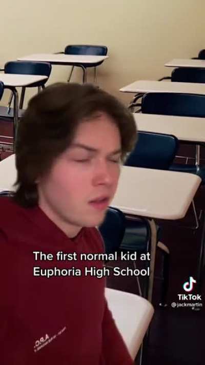Normal kid at the high school in Euphoria