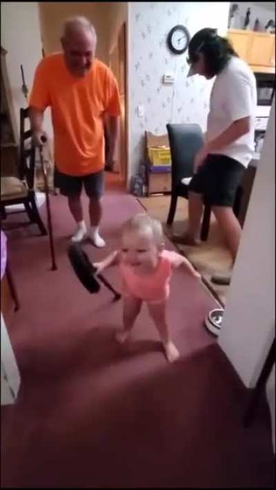 Impersonating grandad