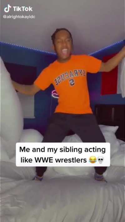 Anyone else used to wrestler with their siblings? ?