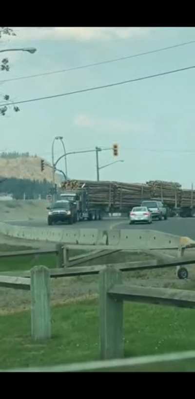 Dodge Ram Goes Full Superhero, Tows Loaded Logging Rig To Safety