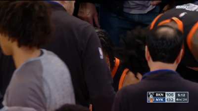 [Highlight]"Brunson the catalyst, watch how he wheels, Randle deals, Hart spins, Brunson wins with the 3 ball igniting the capacity crowd at the Garden." - Walt "Clyde" Frazier