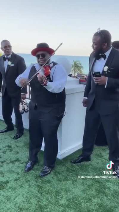 Bro has mad skills on the violin?