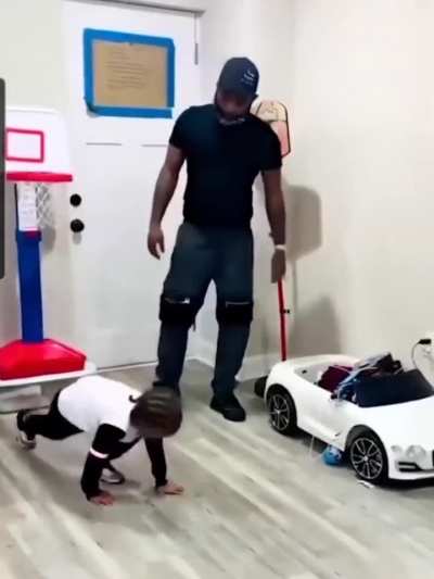 Little man wasn't about to be denied again...