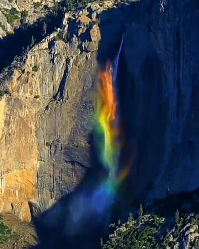 ? Magical Rainbow at Yosemite Falls