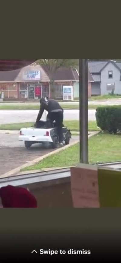 He’s no clown, he just drives like one