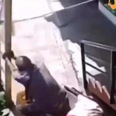 Why are you pulling that ladder