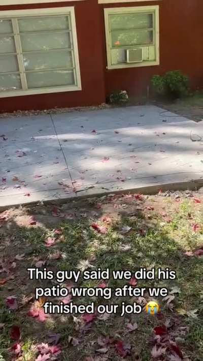 To get a free patio!
