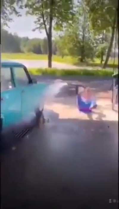 WCGW using a power washer without the requisite strength