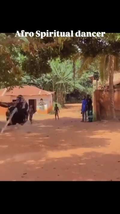 Afro spiritual dancer