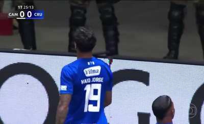 HMB while I celebrate my goal by drinking a beer thrown from the stands, teammate casually slams another