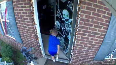He was a bit too excited…