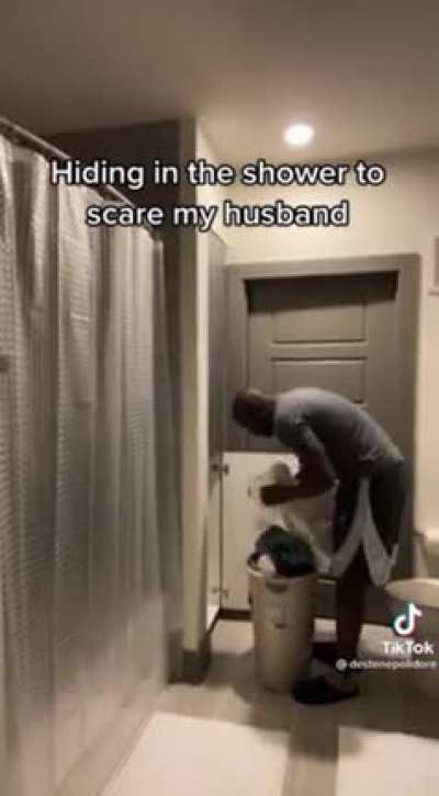 Scaring husband