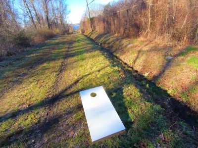 Wanted to share a challenge I invented, I call it "The Cornhole Mile"