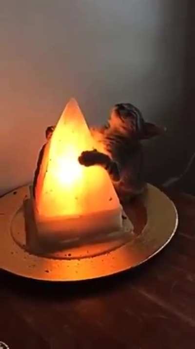 What is he worshipping?
