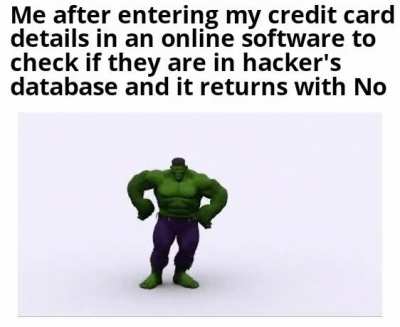 Just the extra layer of assurance.