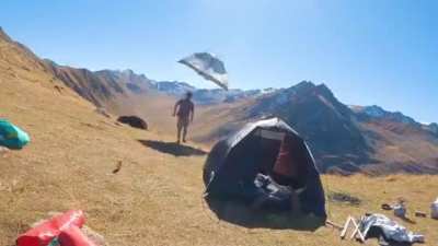 WCGW not staking your tent properly