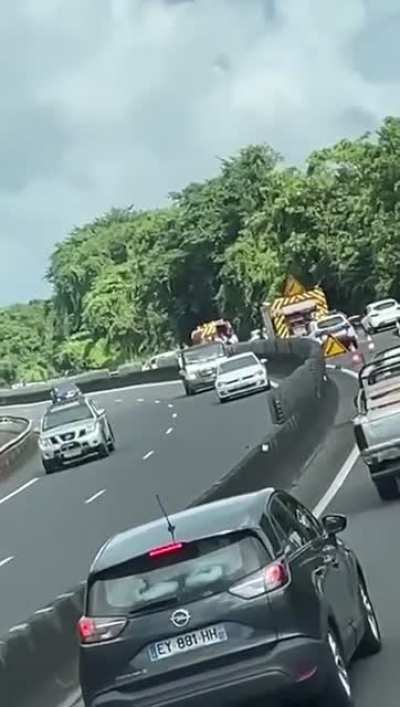 Reversing on the highway to look at a car crash