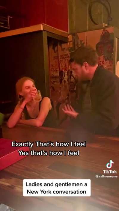 I wish I had even the tiniest bit of the courage this woman has in telling a guy to leave her alone.