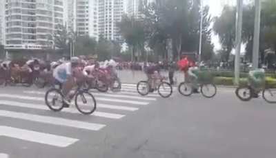 Crossing the road
