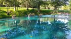 Monster bucks in blue water