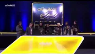 This is not a movie scene. This is Peace TV, Afghanistan now.