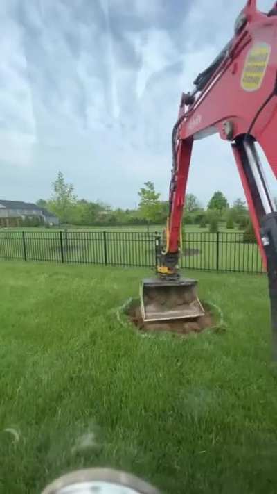 This guy’s precision &amp; skill while operating heavy machinery