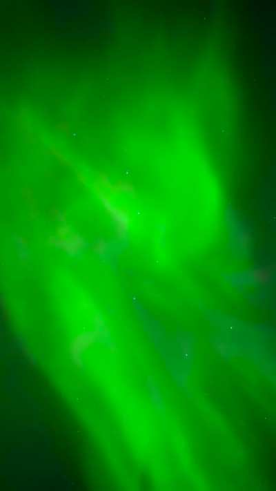 ? Overhead aurora display 20 minutes ago in Venetie, Alaska