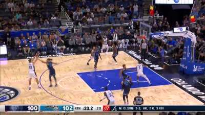 [Highlight] Franz Wagner hits the step-back go ahead three to take a 5 point lead late!