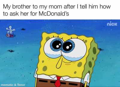Mother, I require happy meal