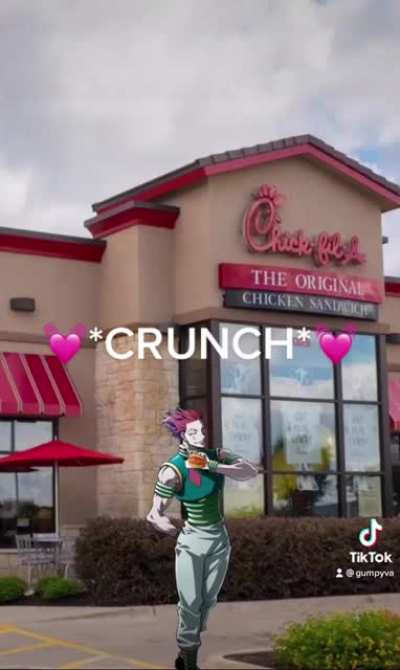 Hisoka got you something from Chick Fil A ??