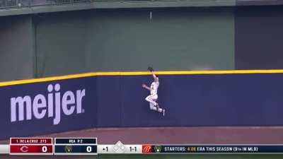 [Highlight] Joey Wiemer robs Elly De La Cruz of a home run