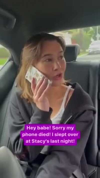 Calling an Uber the next morning