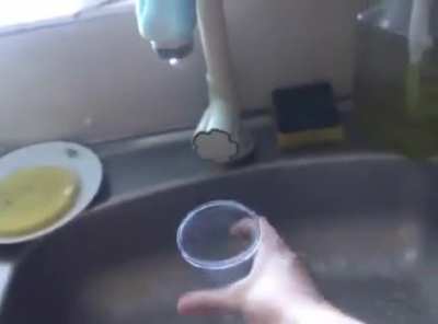To fill up a cup