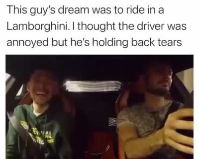 Cries at the end