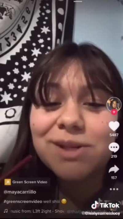 She just exposed us all like that ?
