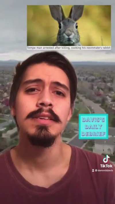 Man kills &amp; cooks roommate’s pet rabbit, Krispy Kreme to publicly trade under DNUT, and more news “comedy”