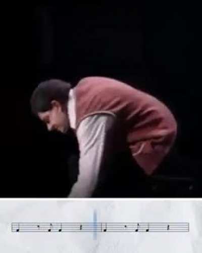 Mr. Bean’s invisible drum kit solo. That hand technique is just perfect ?.