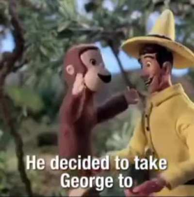 George is so curious and adorable.