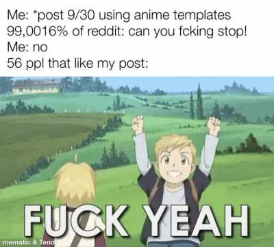 Posting memes with anime template 9/30