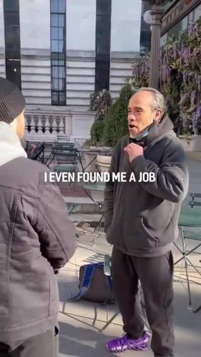 Homeless man remembers the stranger who helped him