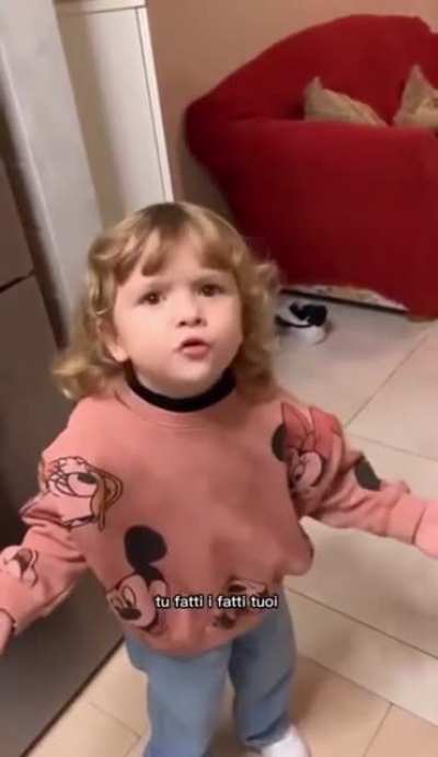 Little Angry Italian Girl