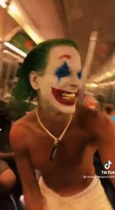 Joker the obnoxious subway commuter