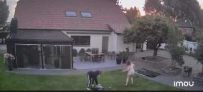 Taking your RC plane for a flight in the back garde