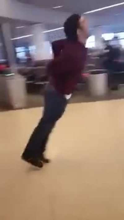Not stopping at airport security checkpoint