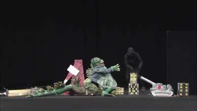 Godzilla in a tight budget.?