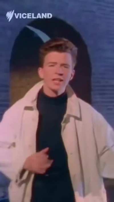 Rick Astley explaining the filming of the "Never Gonna Give You Up" music video