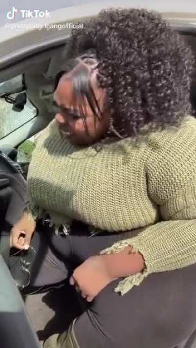 She laugh af (Sound warning).