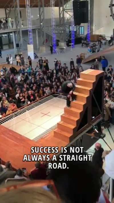 Falling after 32 times given whole life example in just 30 sec's. Wow salute him?