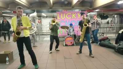Lucky Chops performing in NYC