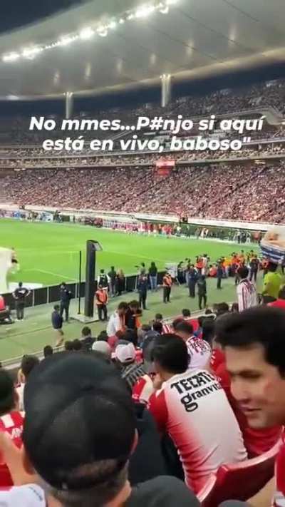 Dude gets notified of a goal before it even happens